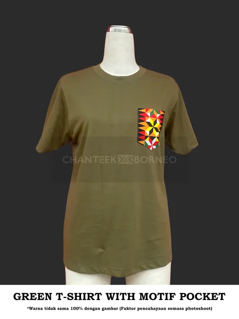GREEN SHIRT BLACK LINANGKIT