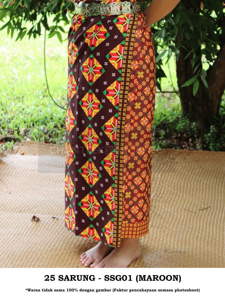 25 SARUNG - SSG 01 (MAROON) 2