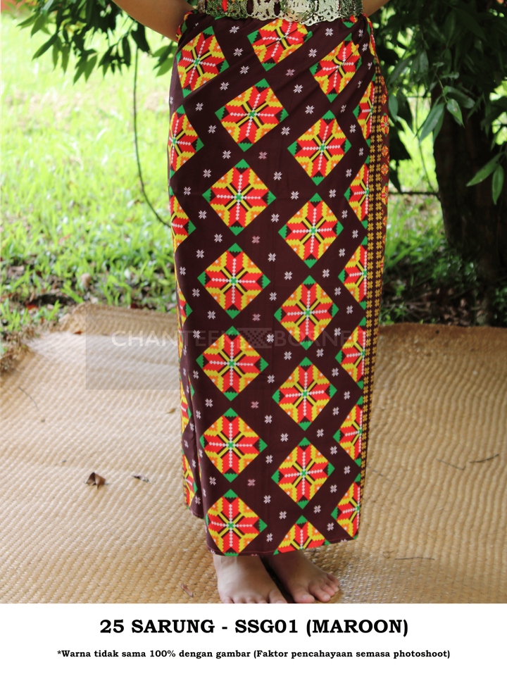25 SARUNG - SSG 01 (MAROON) 1