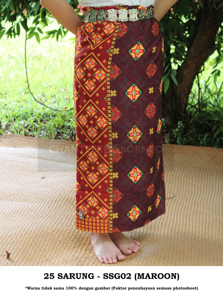 25 SARUNG - SSG 02 (MAROON) 1