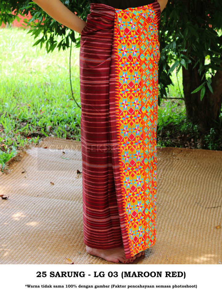 25 SARUNG - LG 03 (MAROON RED) 1