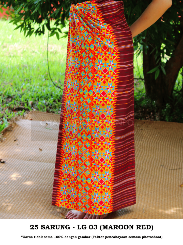 25 SARUNG - LG 03 (MAROON RED) 2