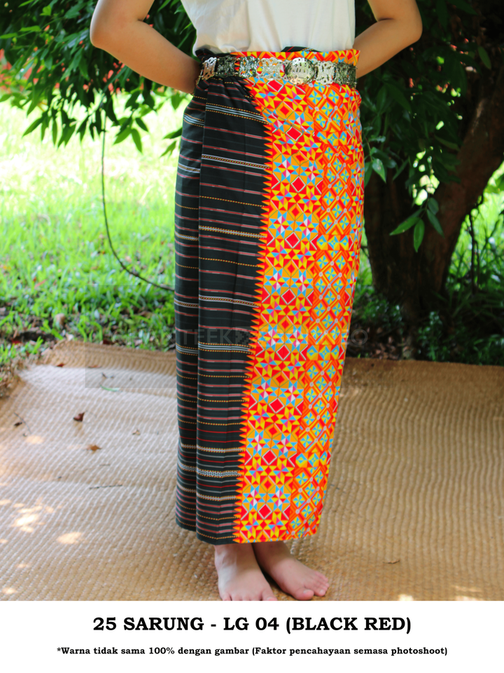 25 SARUNG - LG 04 (BLACK RED) 1