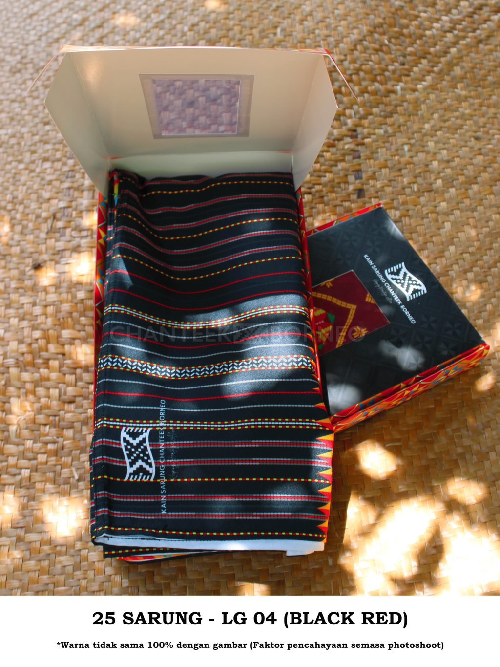 25 SARUNG - LG 04 (BLACK RED) 3
