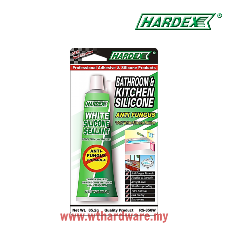 Hardex Bathroom & Kitchen White Silicone RS850W.png