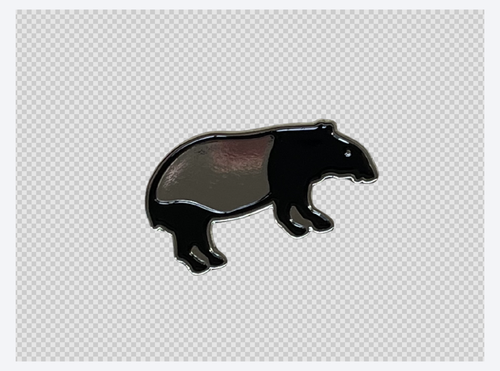 Tapir collar pin