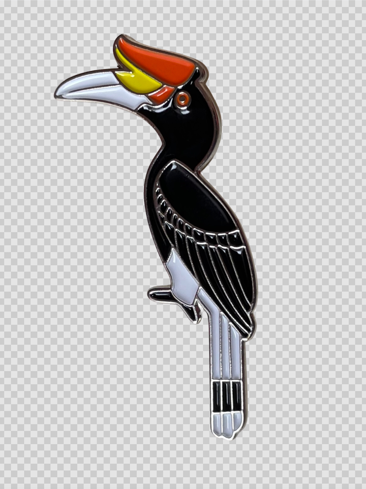 Hornbill collar pin 2