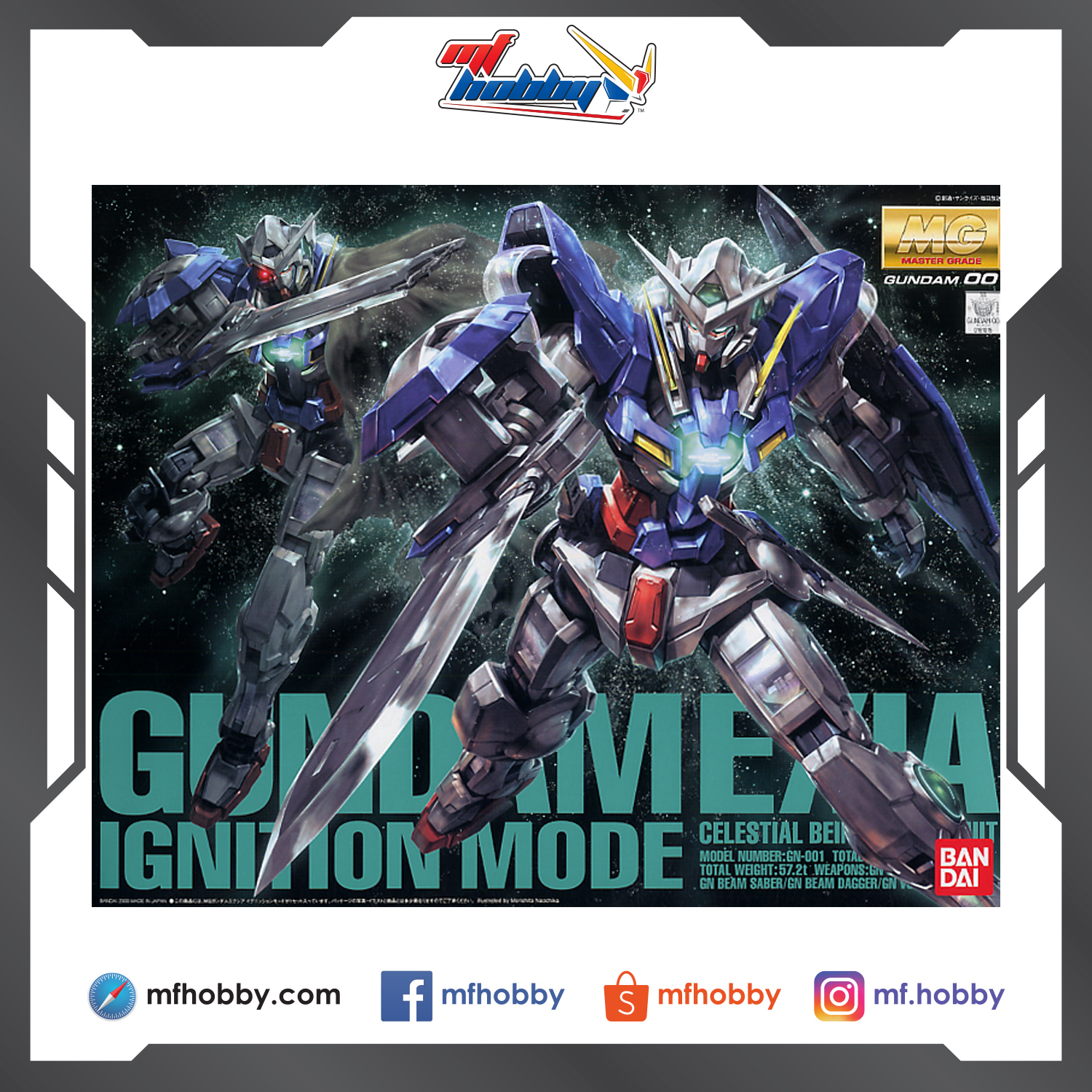 MG Gundam Exia Ignition Mode – MF Hobby | Online Gundam Shop Malaysia