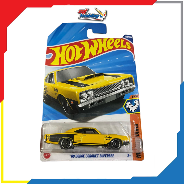 Hot Wheels 69 Dodge Coronet Superbee (Yellow)