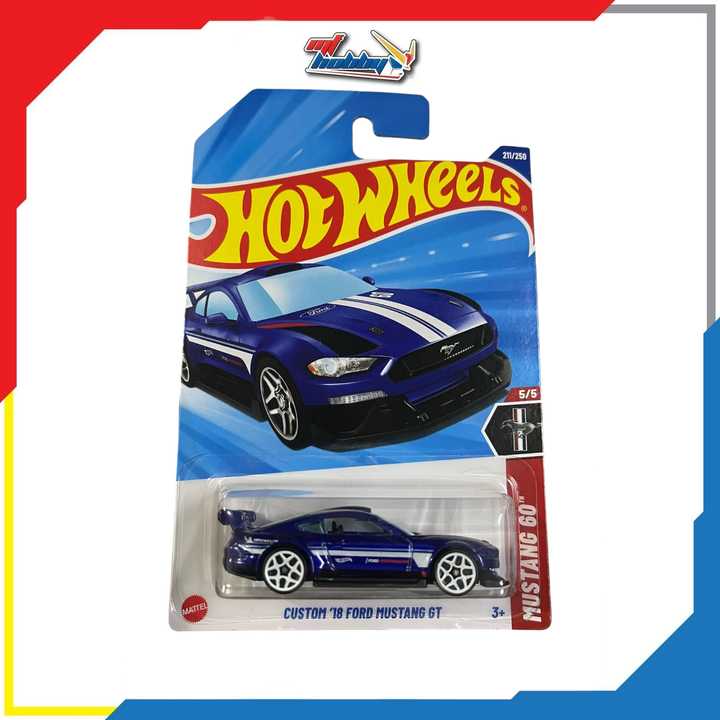 Hot Wheels Custom '18 Ford Mustang GT (Blue)