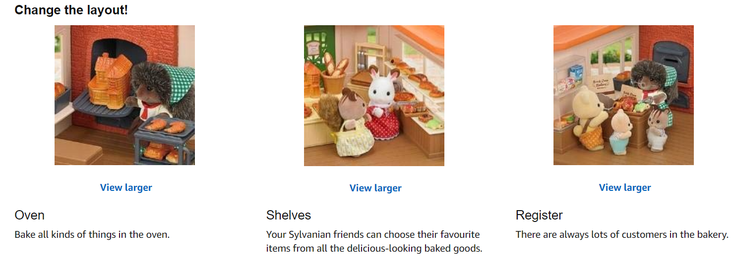 sylvanian families brick oven bakery set