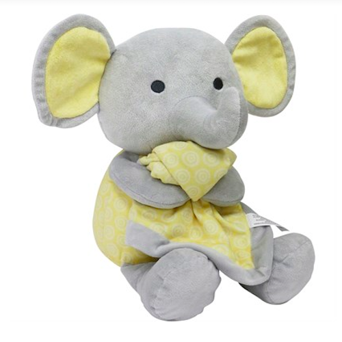 yellow stuffed elephant