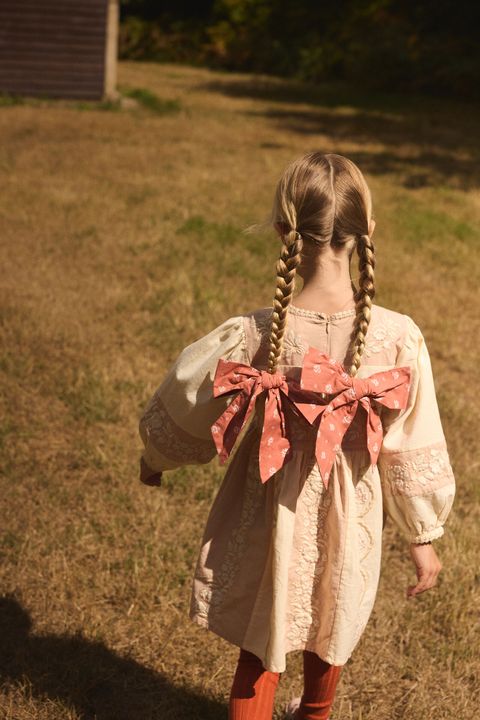 WILMA DRESS - DRIED ROSE／CREAM_6