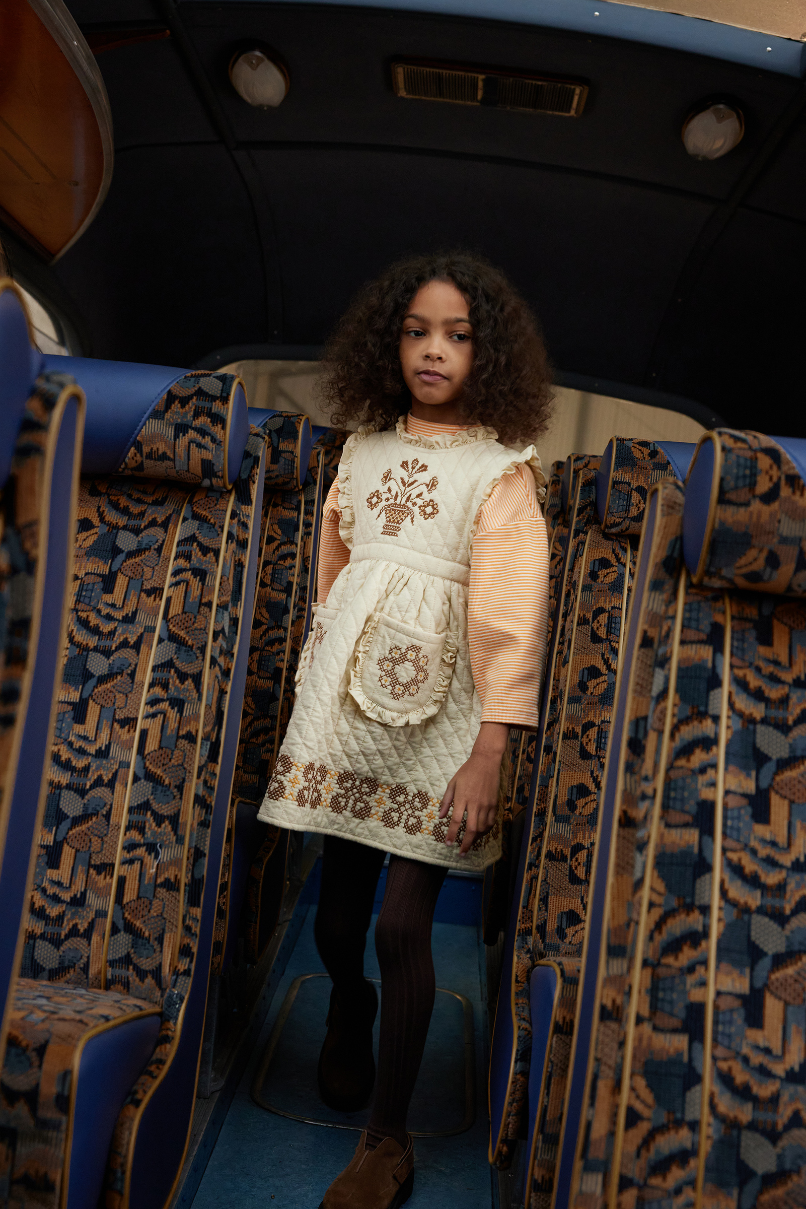 Apolina - IDA QUILTED DRESS in CREAM – 木吉。