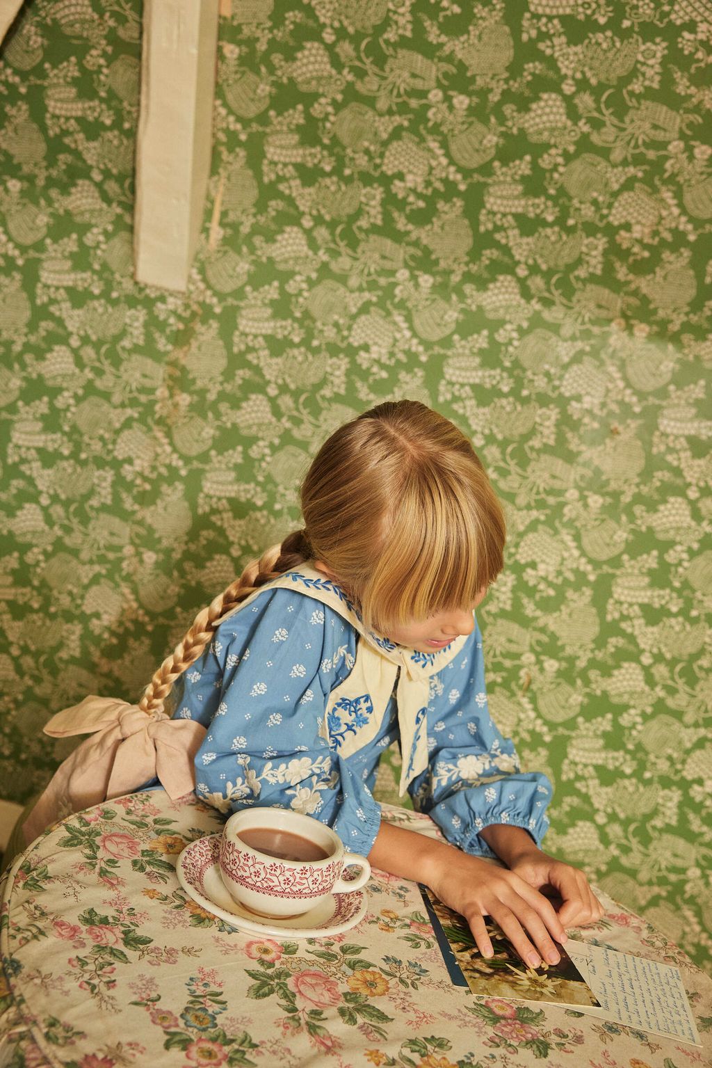 MAGGIE SAILOR BLOUSE - MOUNTAIN CALICO BLUE_3