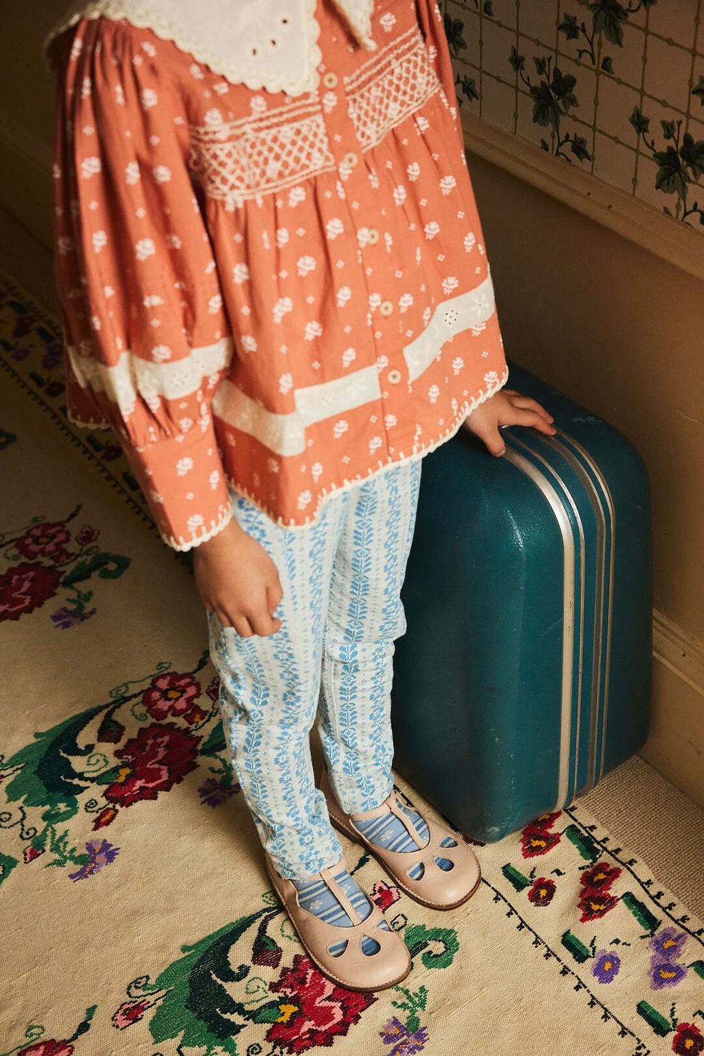 SANDY SLIM JERSEY PANT - NORDIC FLORAL JACQUARD_2