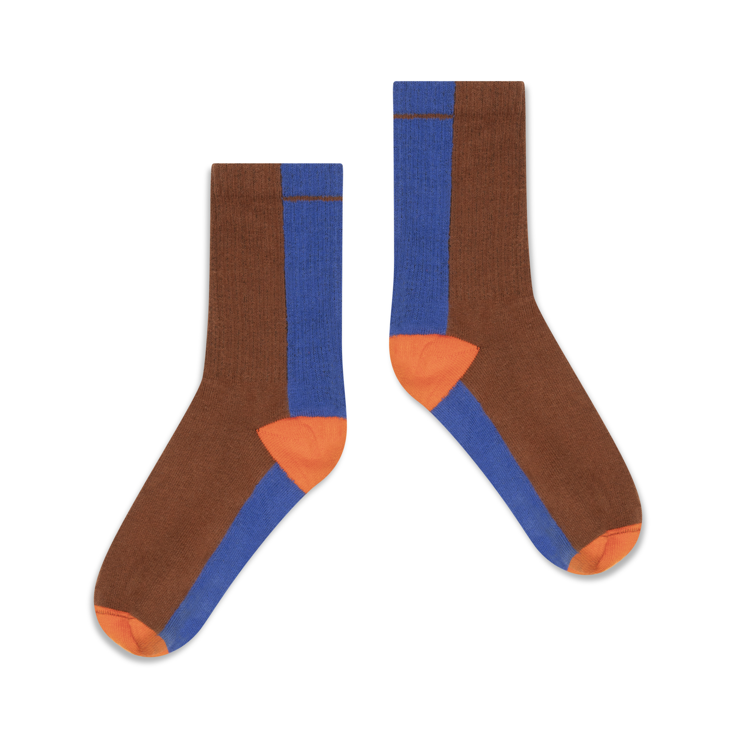 Repose AMS 50. sporty socks chocolate color block.jpg