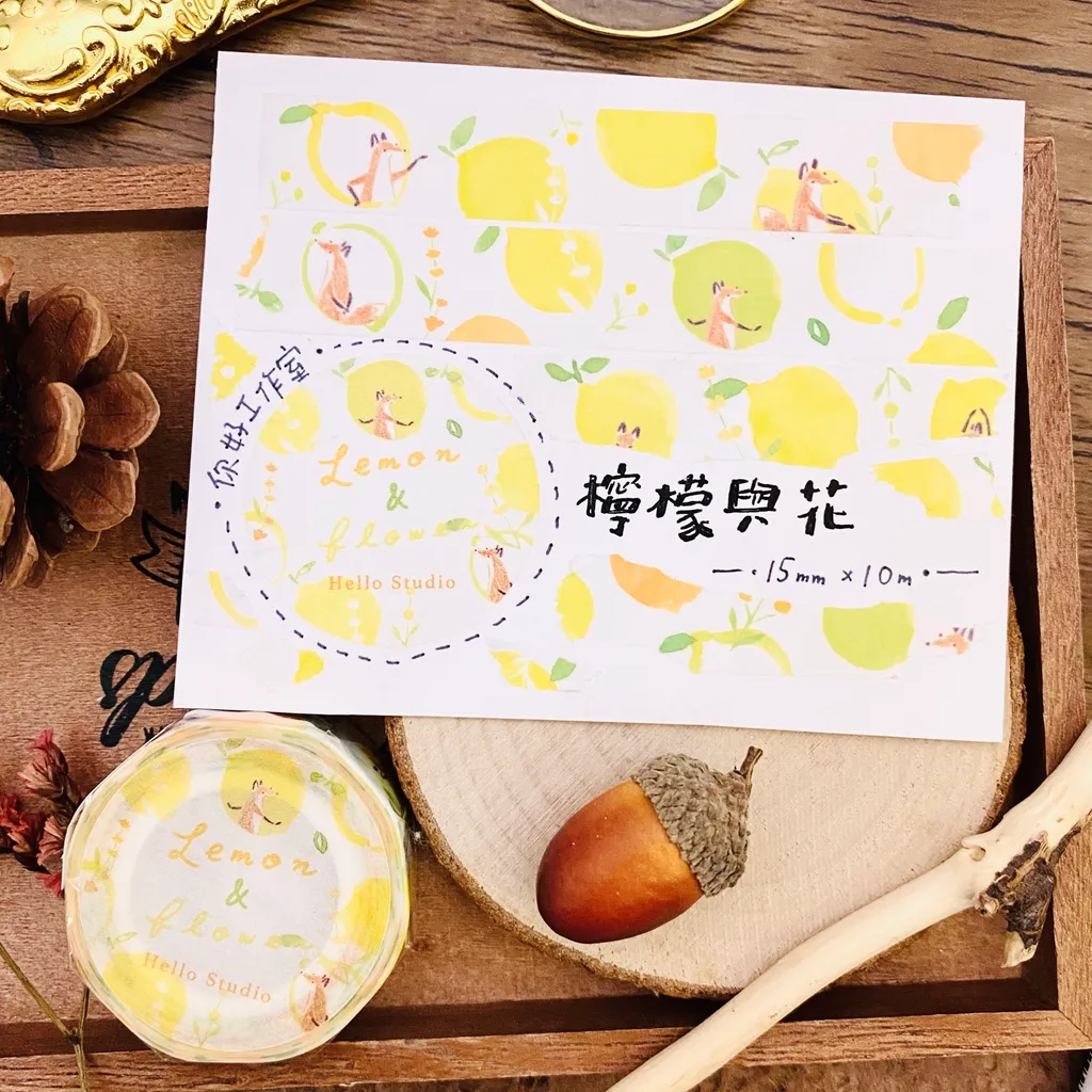你好工作室檸檬與花紙膠帶 小鹿文具所x 小鹿工作室 Deerforest Stationery Store In Taiwan 你好工作室檸檬與花紙膠帶 小鹿文具所x 小鹿工作室 Deerforest Stationery Store In Taiwan