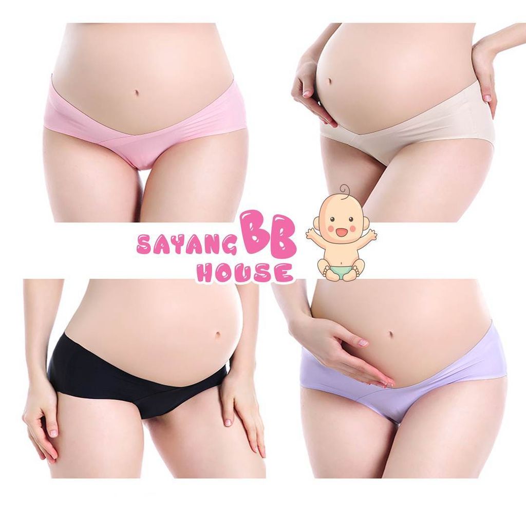 Cotton Under Bump Maternity Panties Pregnancy Underwear Women Briefs  Lingerie for Pregnant Mother M – SAYANG BB HOUSE