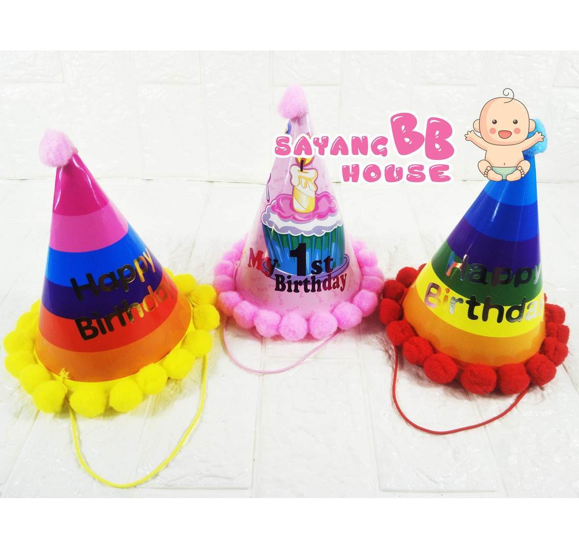 Happy Birthday Paper Cone Hat Adult/Kid/Children Birthday Party