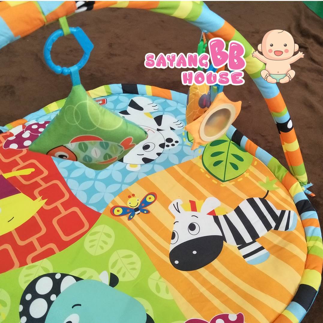 (80cm x 80cm) Baby Development Exercise Activity Colorful Play Gym Mat