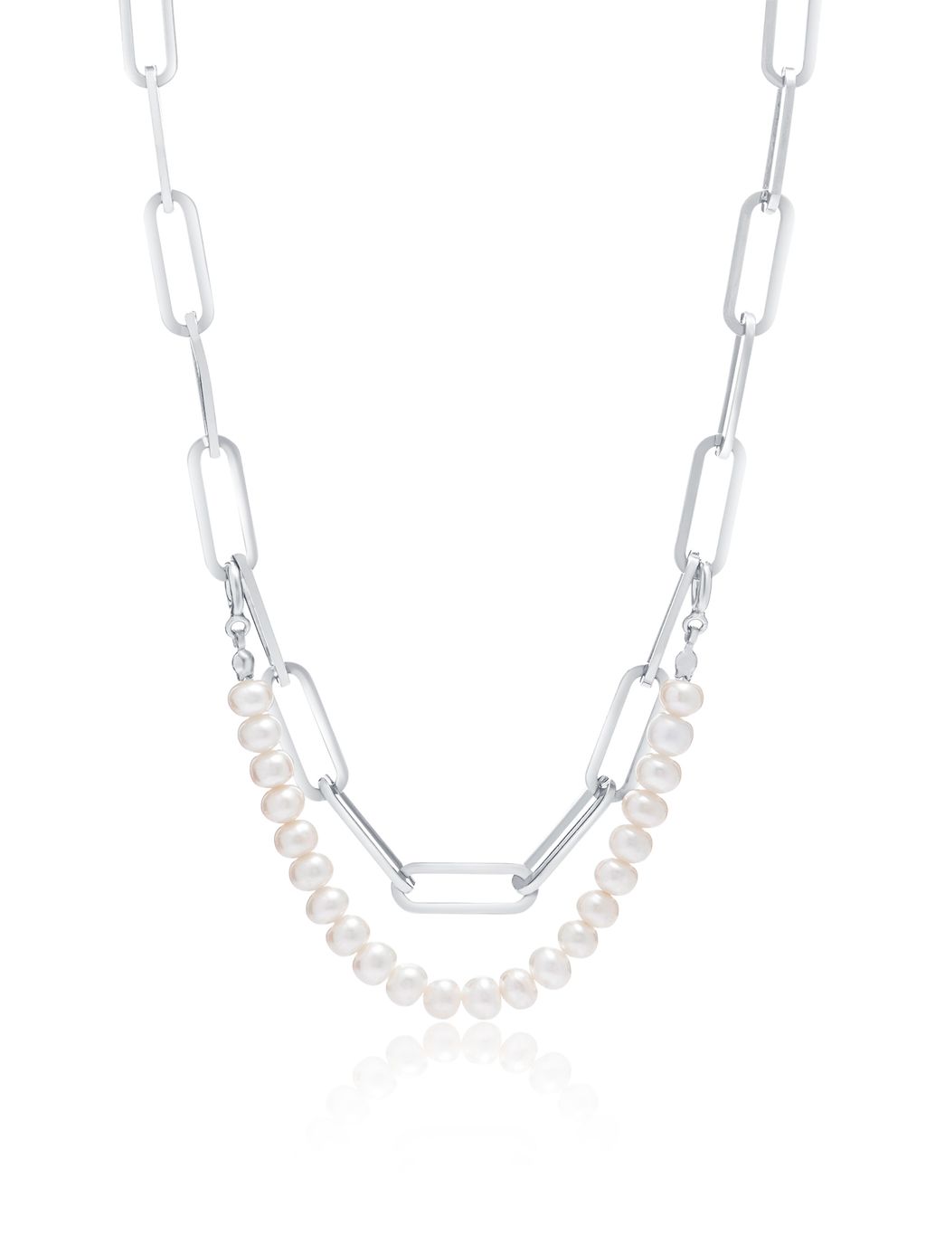 Short Pearl Silver Necklace.jpg