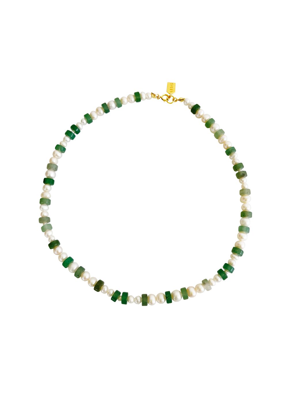 Green Aventurine With Pearl N