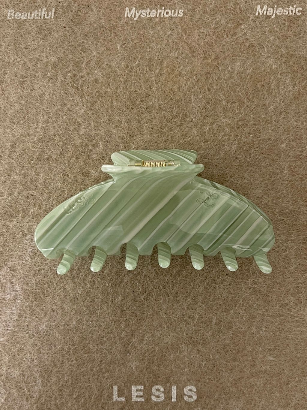 Jelly Hair Clips Green