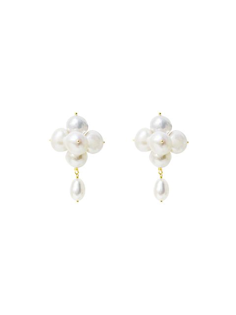 Clover Pearl Earrings
