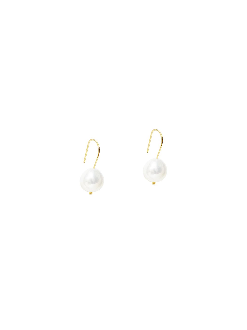 Half Round Pearl Earrings