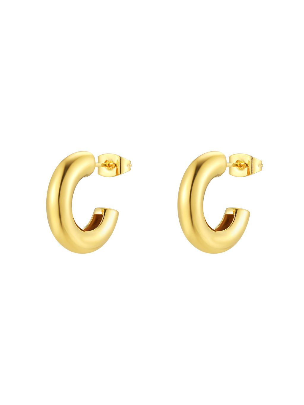 Circle Hoop B Gold