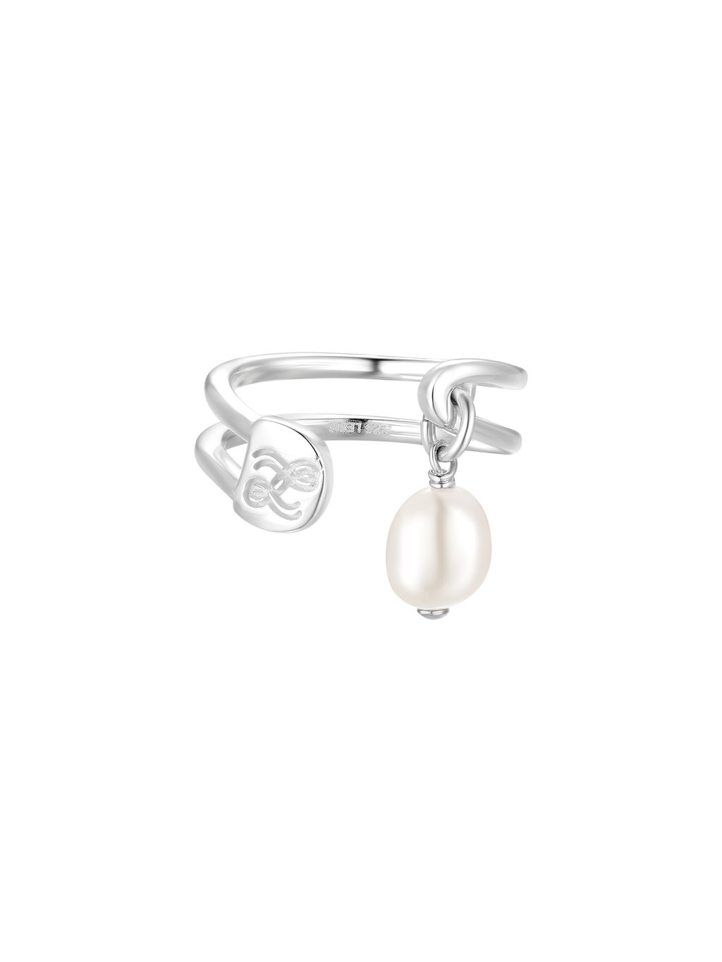 Pin Ring with Pearl