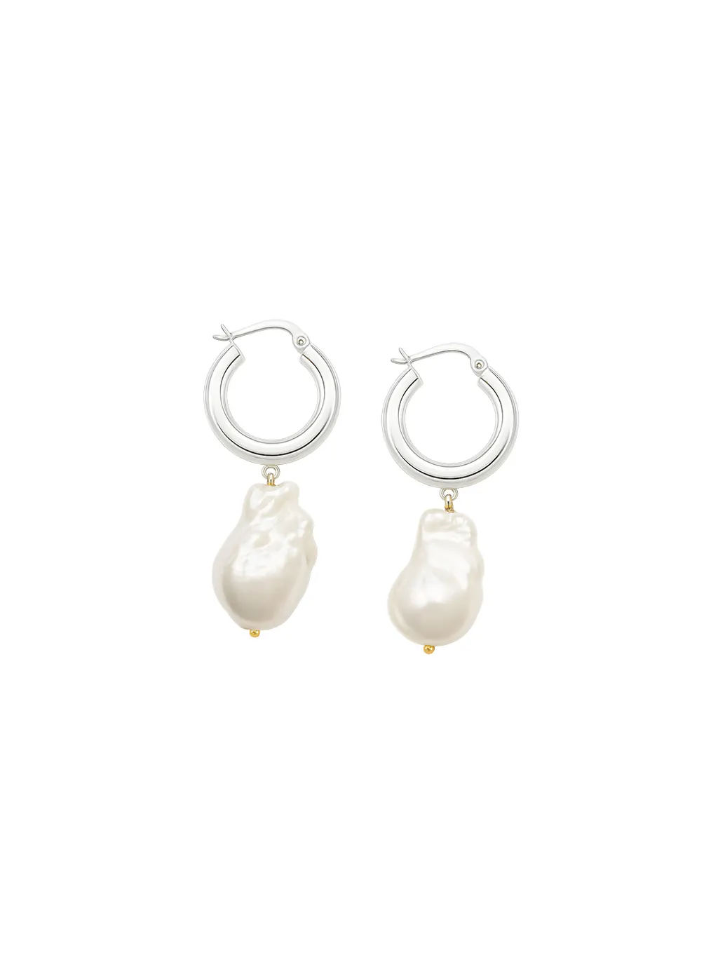 Chunky Hoop Baroque Earrings 
