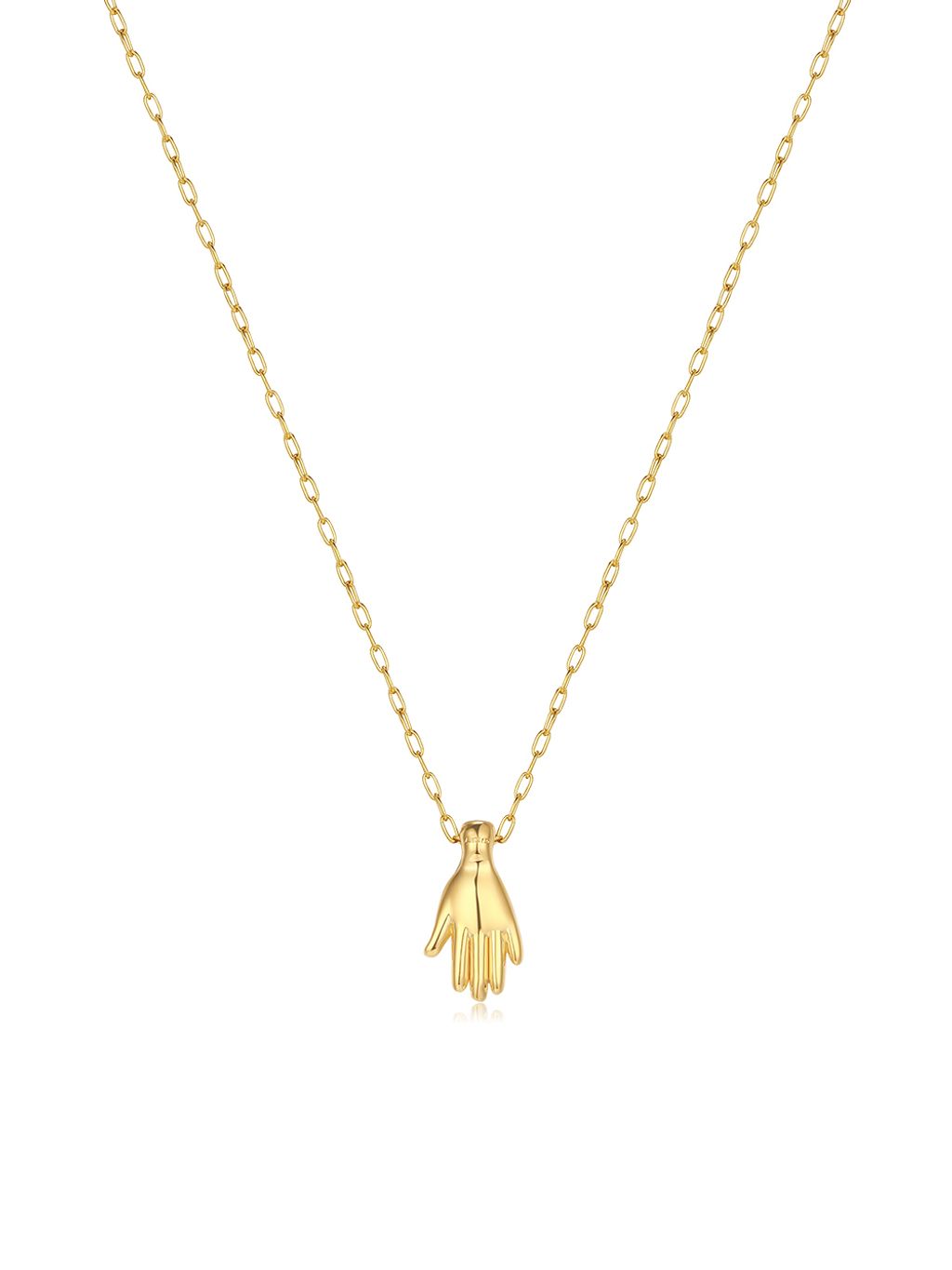 Working Hand Necklace gold