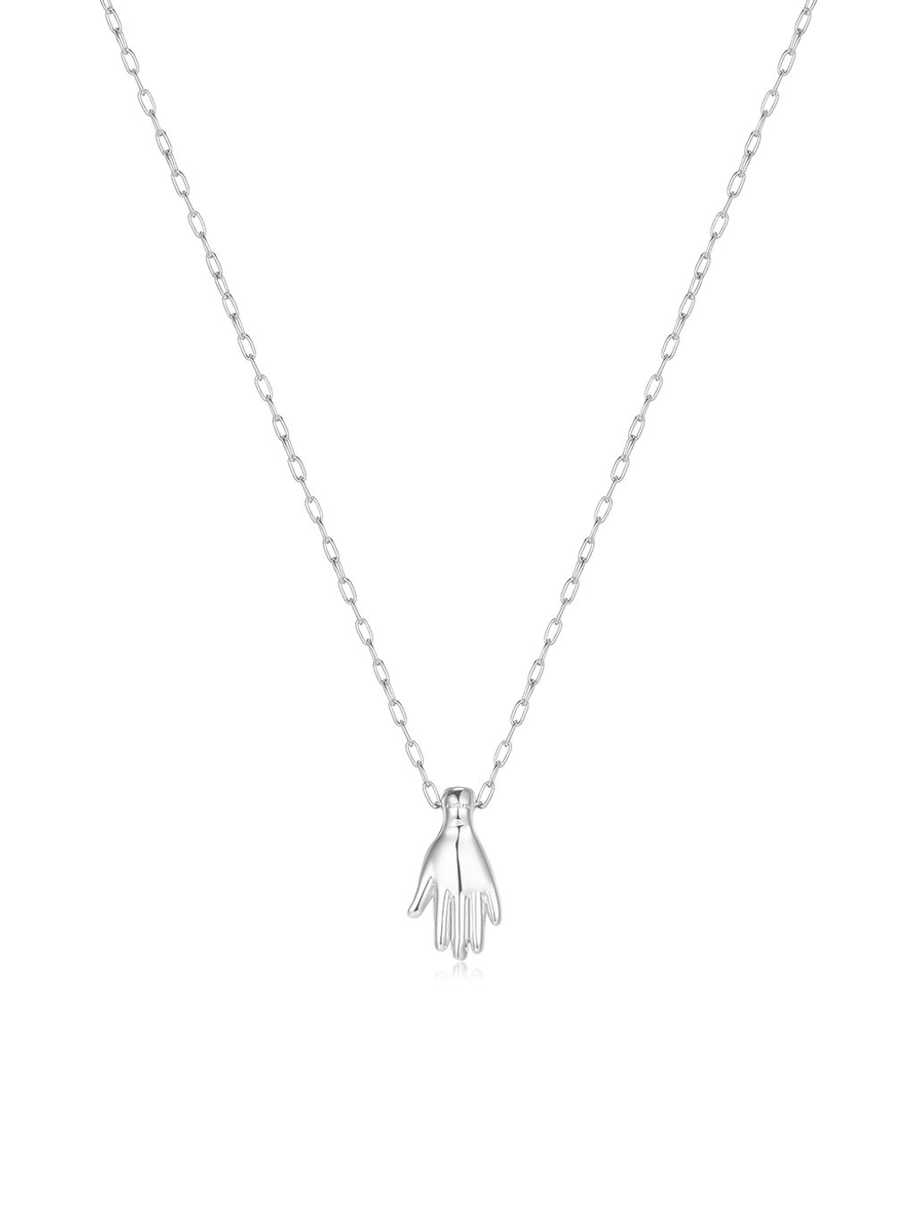 Working Hand Necklace silver