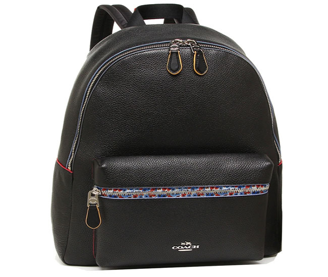 coach pebble leather backpack