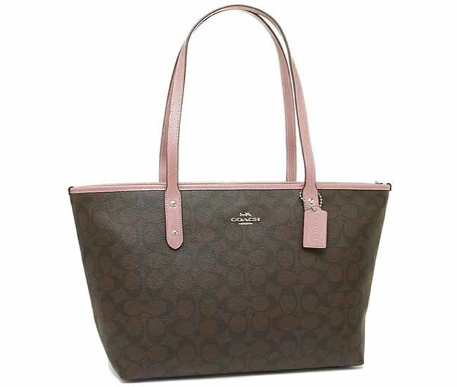 COACH CITY ZIP TOTE IN SIGNATURE CANVAS (COACH F31974)