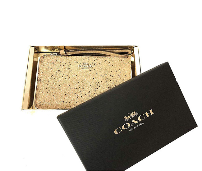 COACH BOXED SMALL WRISTLET WITH STAR GLITTER (COACH F38641)