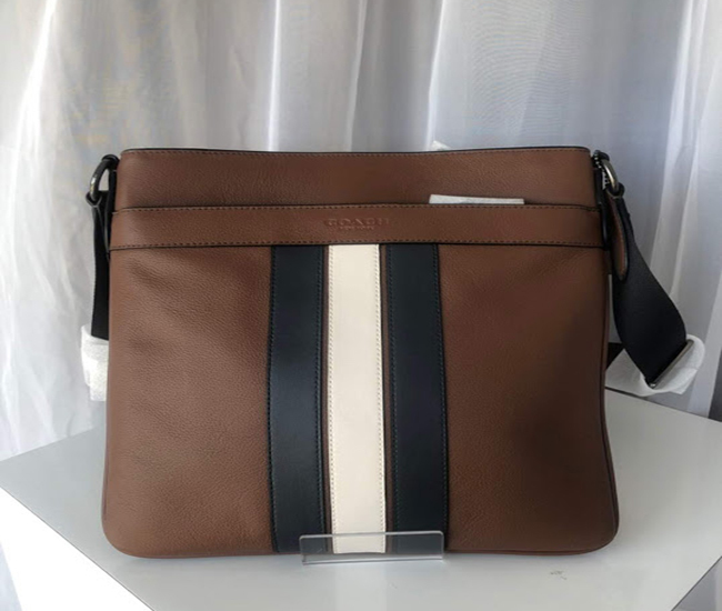 charles crossbody with varsity stripe