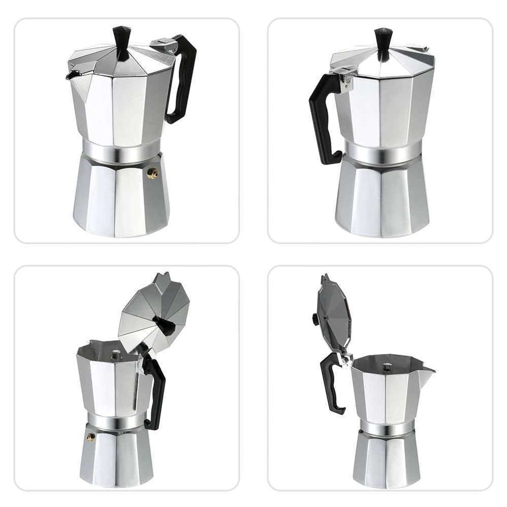 Mixpresso Aluminum Moka stove coffee maker With A Mug, Moka Pot Coffee –  Kaffa Abode