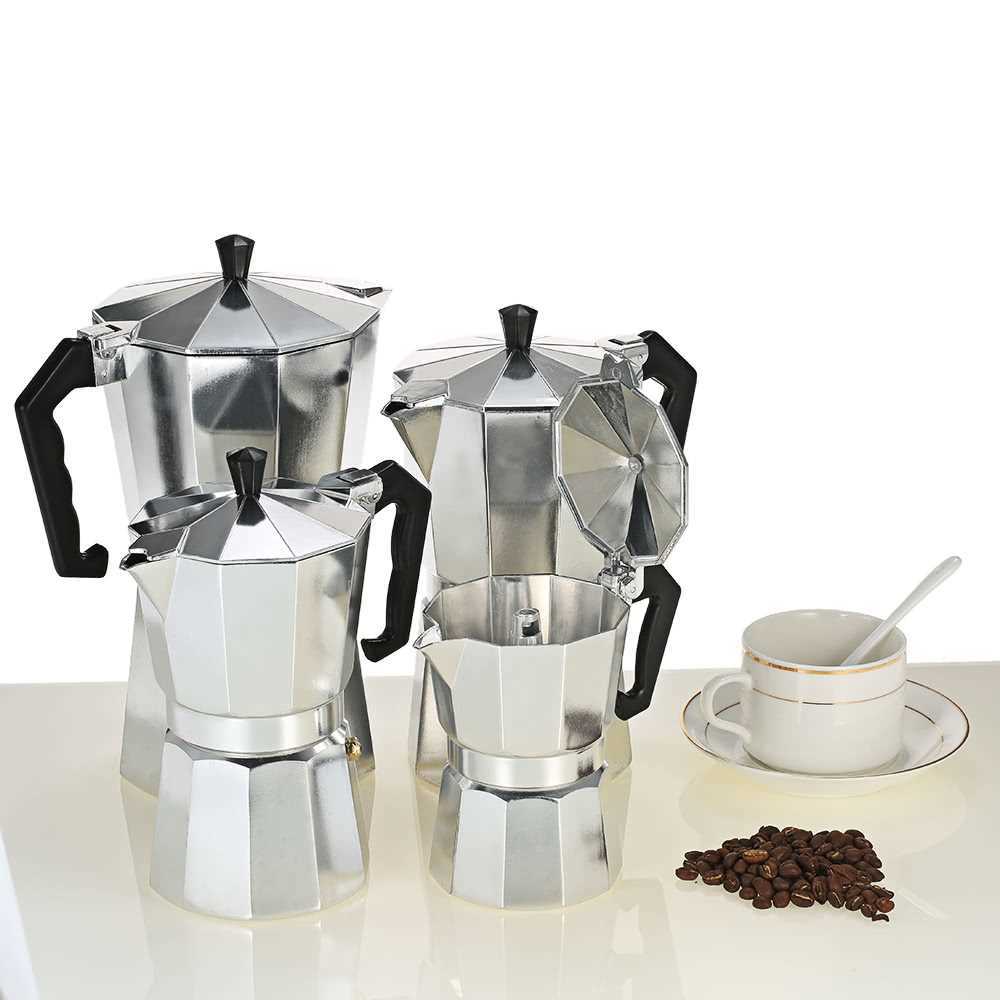 Aluminum Espresso Percolator Gas Electric Stovetop Coffee Maker (Moka