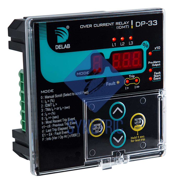 DELAB DP33 Overcurrent Relay IDMT Shop
