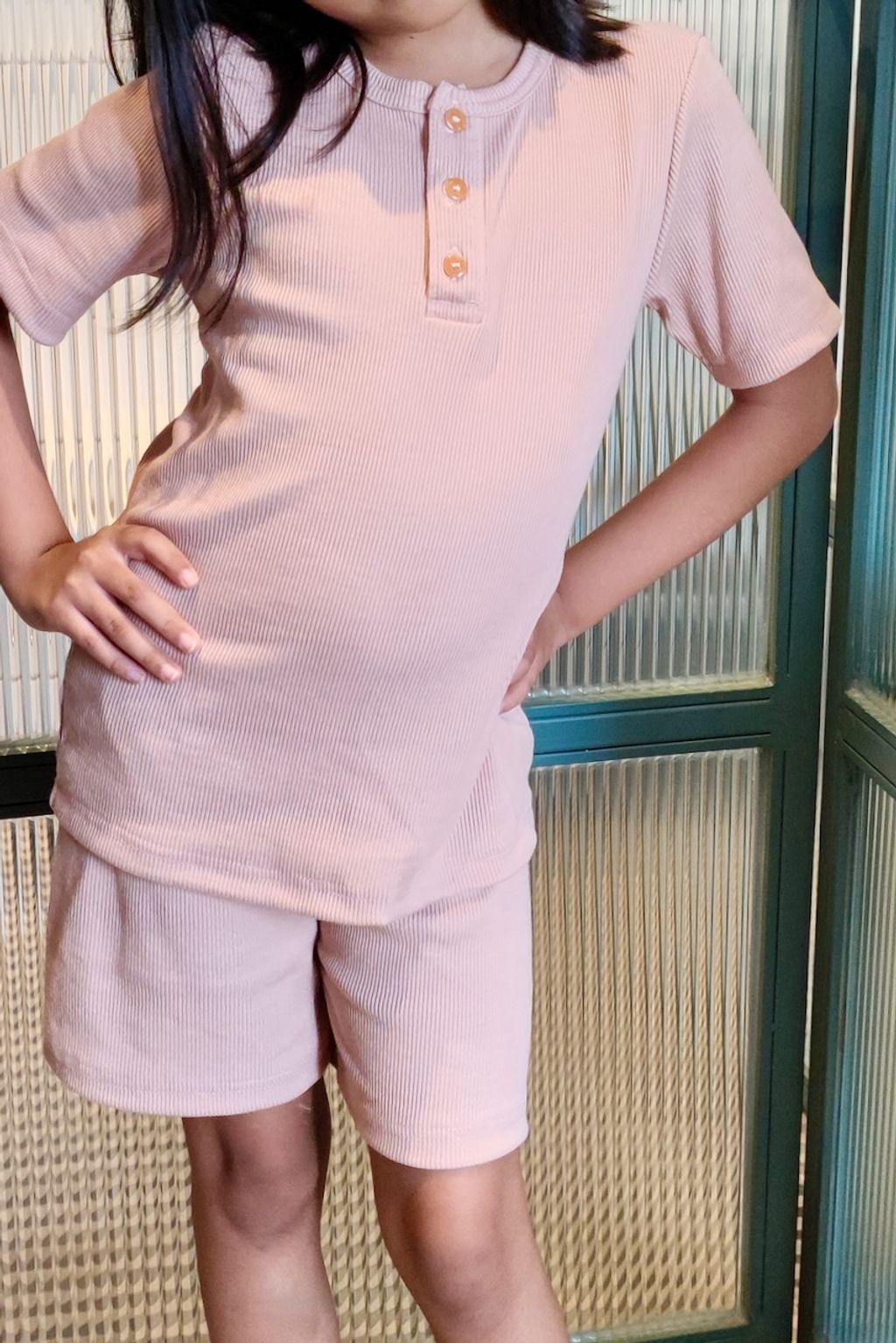 Eloque Santai Loungewear in Peach Front 2.jpeg