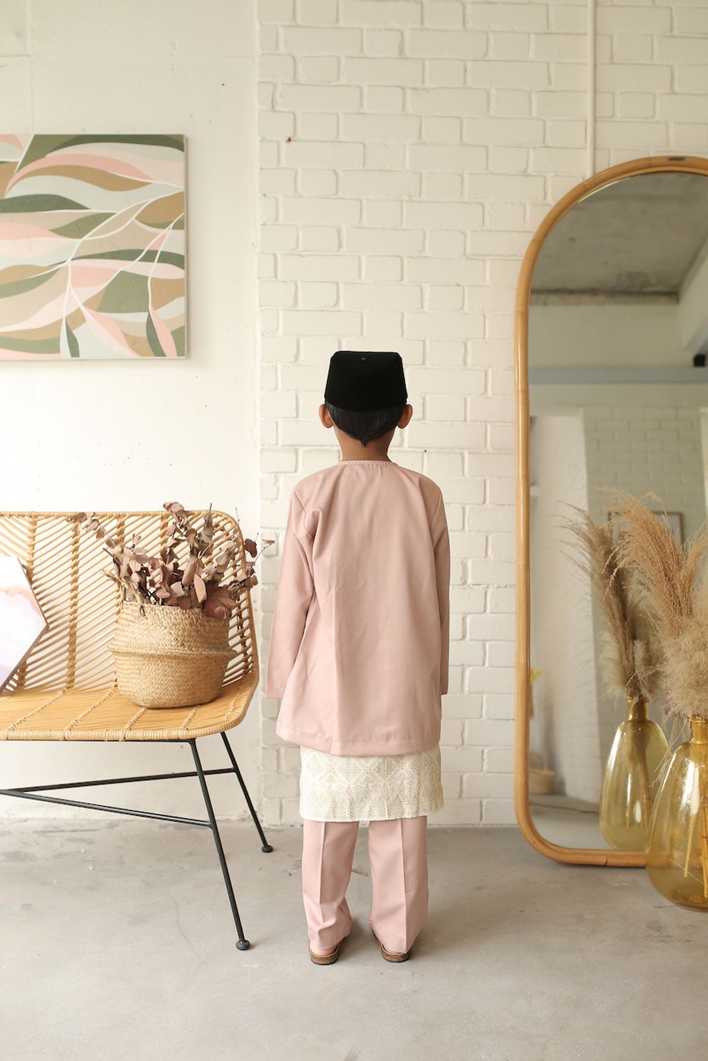 Eloque Adam Baju Melayu Dusty Pink Back.jpeg