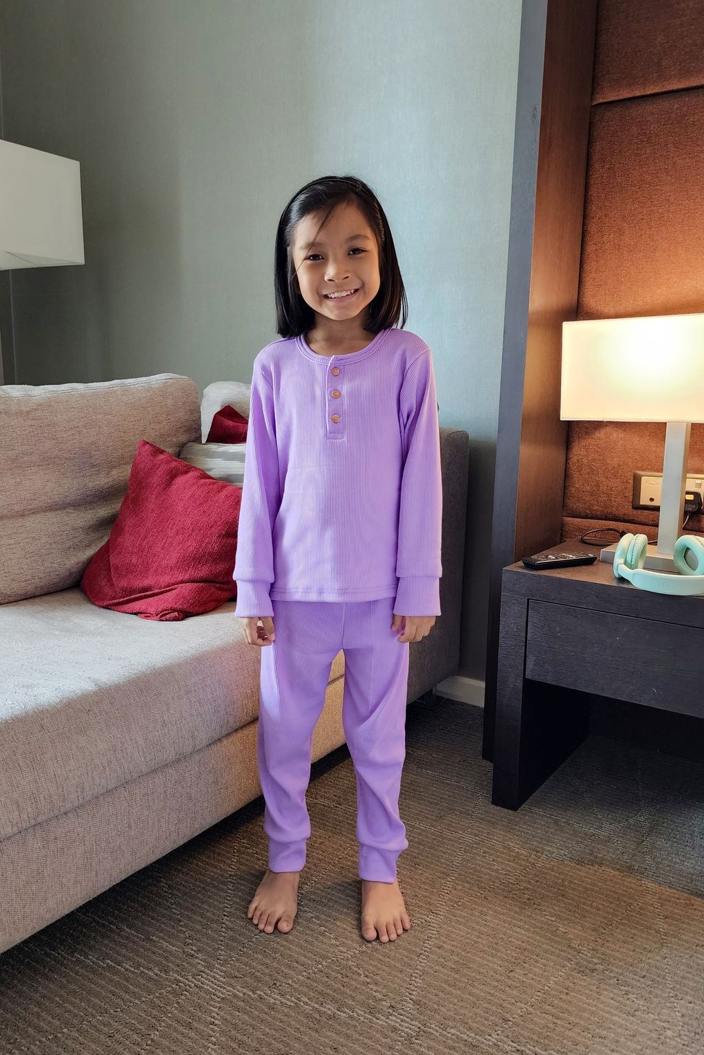 Eloque Lena Loungewear in Lilac Front