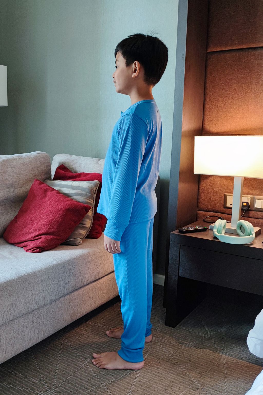 Eloque Lena Loungewear in Egyption Blue Side