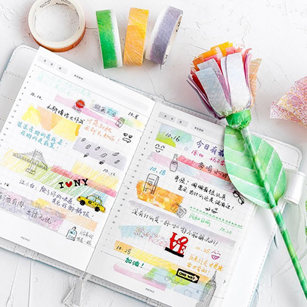 和紙膠帶- 素材 - 蠟筆 水彩 色鉛筆 背景