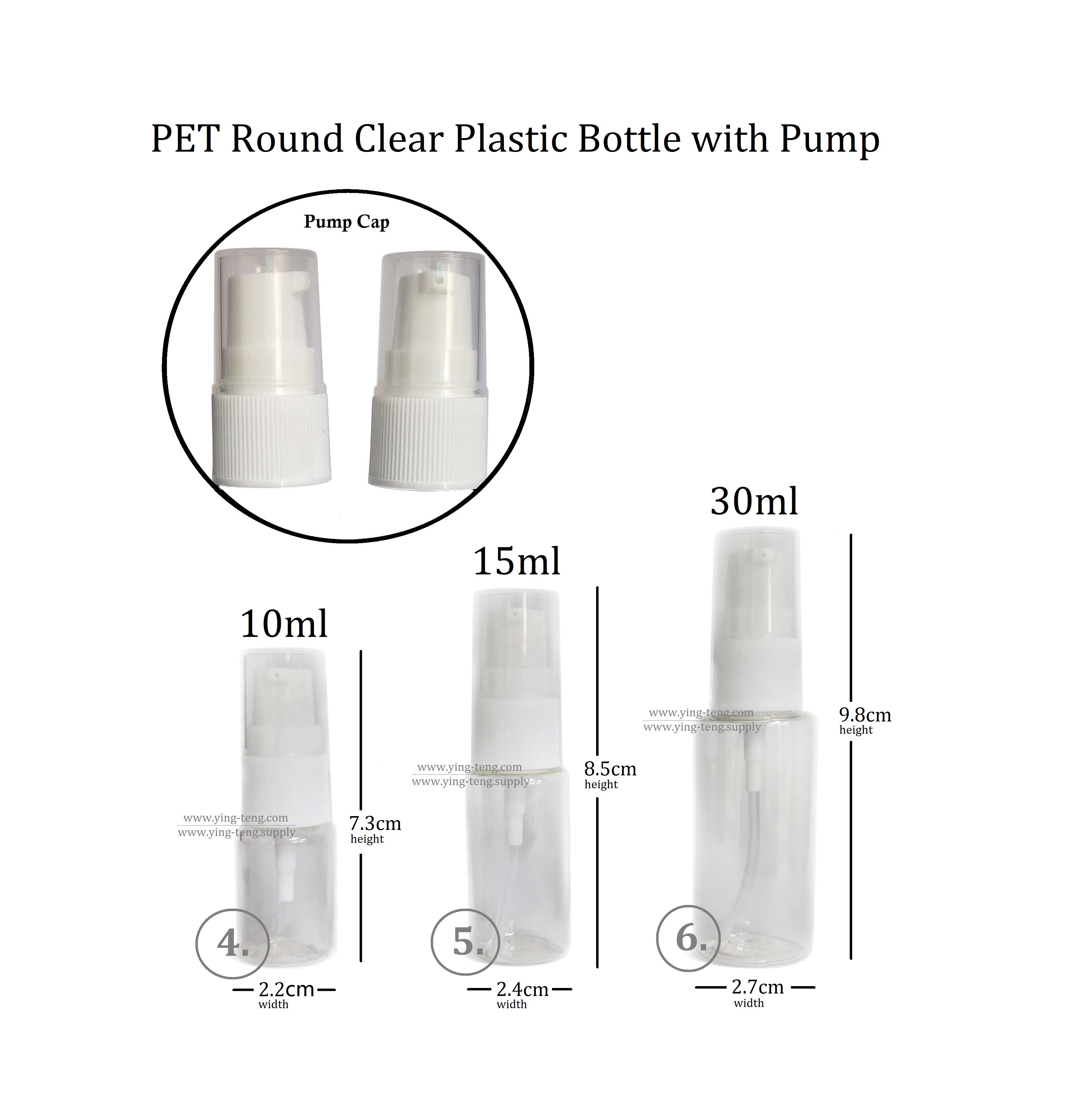 Transparent PET Needle Tip Bottle 10ml/30ml/50ml/100ml - ALIVAPE