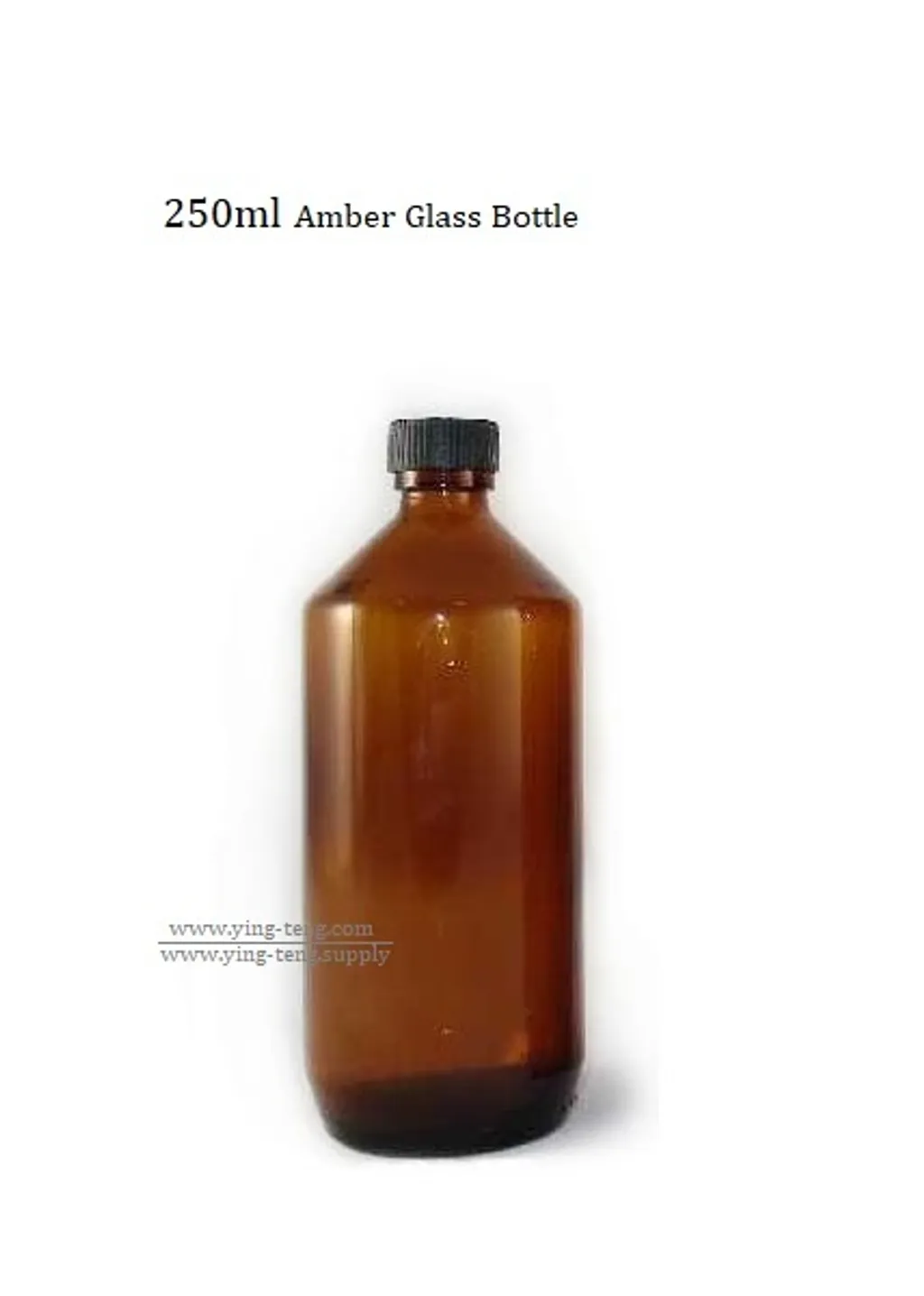 Download 250ml Amber Glass Bottle With Black Cap 36pcs Ctn Bottles Online Shop