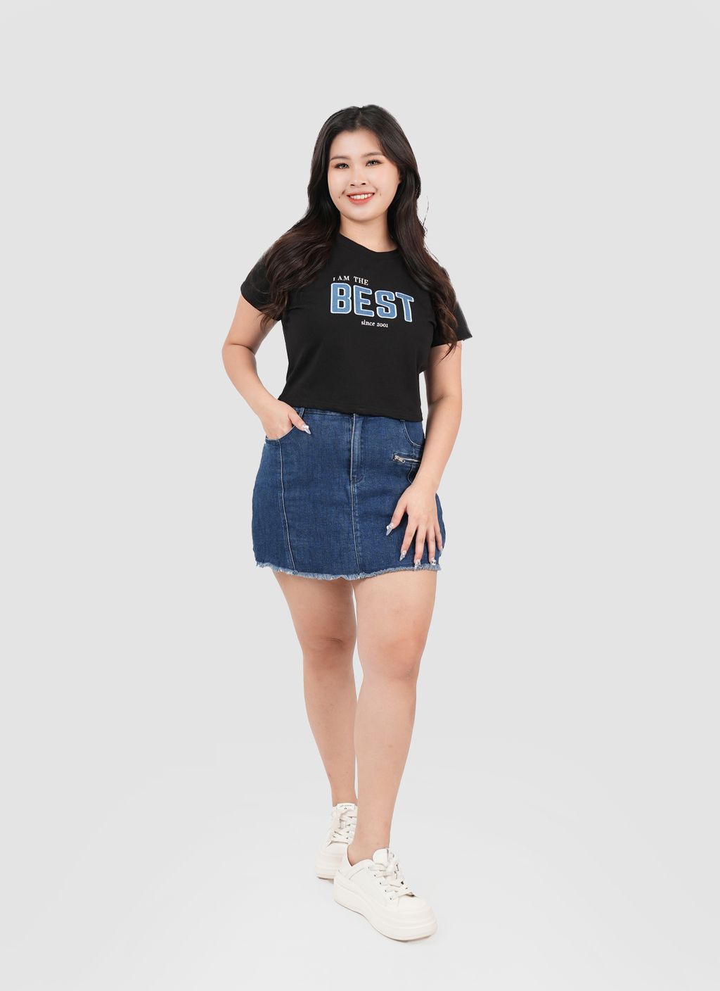 Plus Size Trendy Embroidered Patch Top